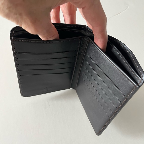 Louis Vuitton Utah Leather Brown Wallet Vintage Very rare to find NEW never used - Picture 4 of 7